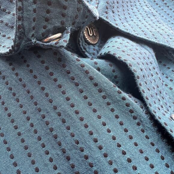 King Ranch Polka Dot Western Button-Up Shirt Men's Sz M - Picture 6 of 8